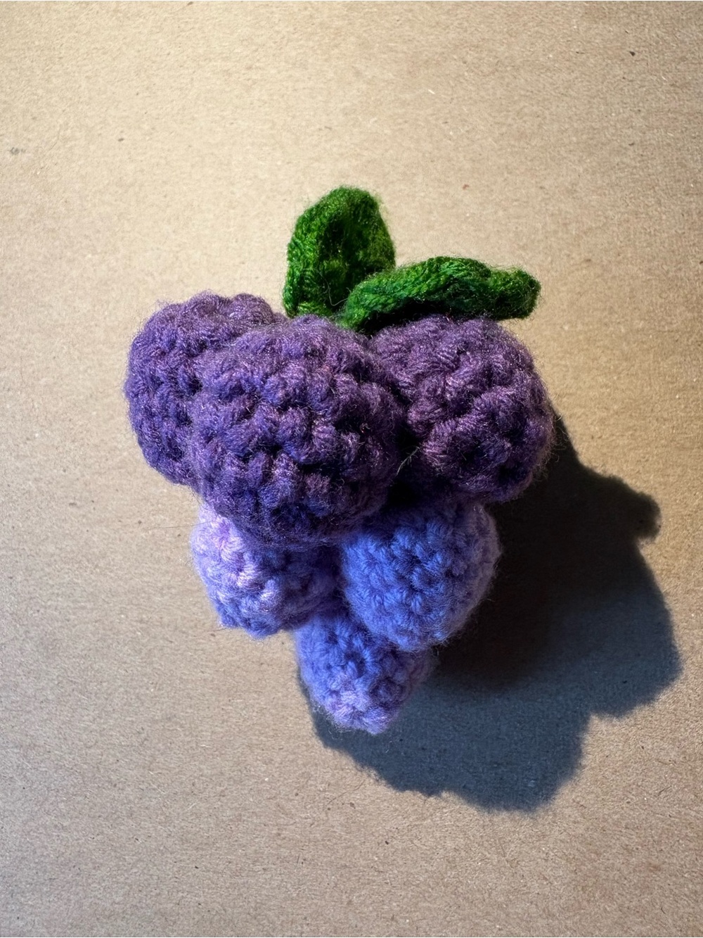 Handmade Crocheted Grape Cluster - Purple and Lavender